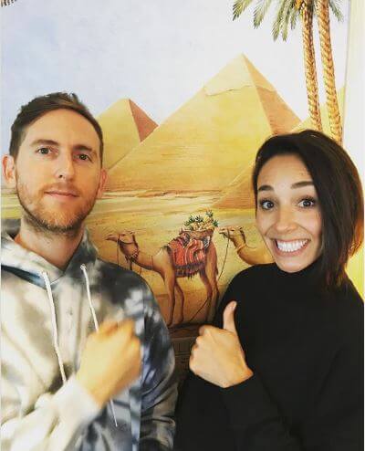 Tara Lankford with her husband, Jesse Carmichael.